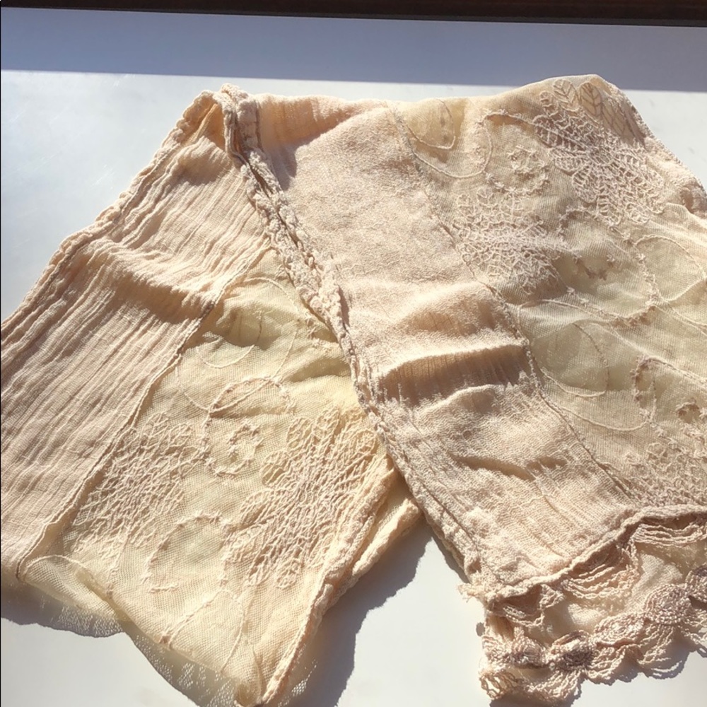Lace Scarf in Cream Color